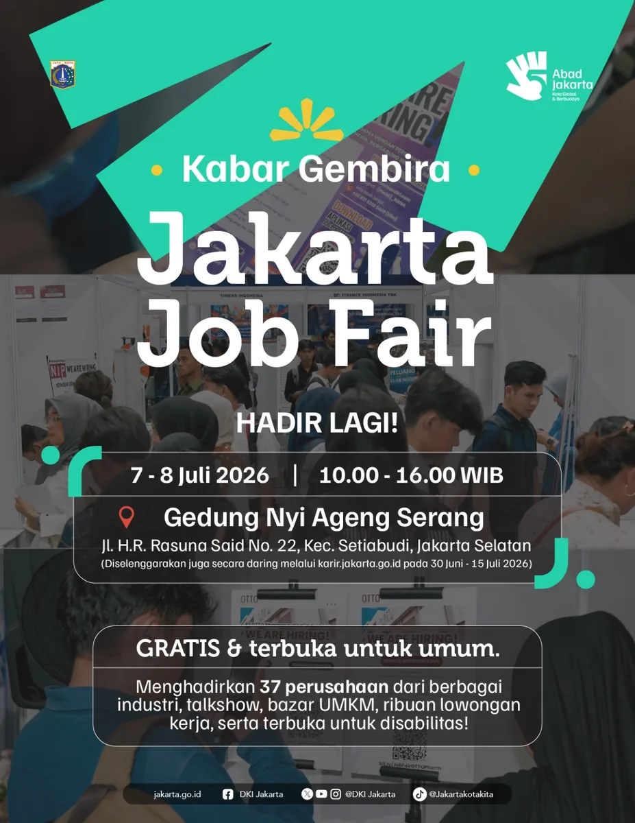 Job Fair Kabupaten Lombok Tengah 2026 (Suku Dinas TKTE Wilayah Kabupaten Lombok Tengah Barat) : 7-8 Juli 2026